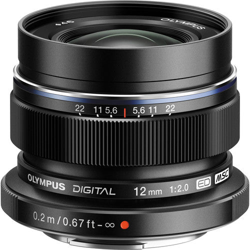 Buy Olympus M.Zuiko Digital ED12mm F2.0 Lens (Black)