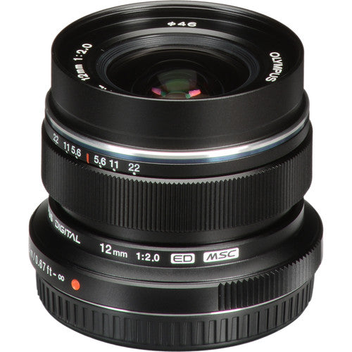 Olympus M.Zuiko Digital ED12mm F2.0 Lens (Black) in UK