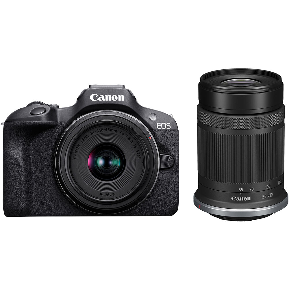 buy Canon EOS R100 Body Twin Kit 18-45mm +55-210mm