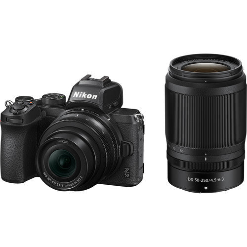 Nikon Z50 Twin Kit Z DX 16-50mm F/3.5-6.3 VR + Z DX 50-250 F/4.5-6.3 V –  Romi's Electronics Limited