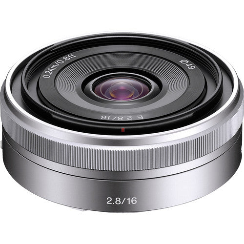 Sony E 16mm F2.8 (SEL16F28, Silver)